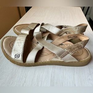 Born Gold Strappy Sandals